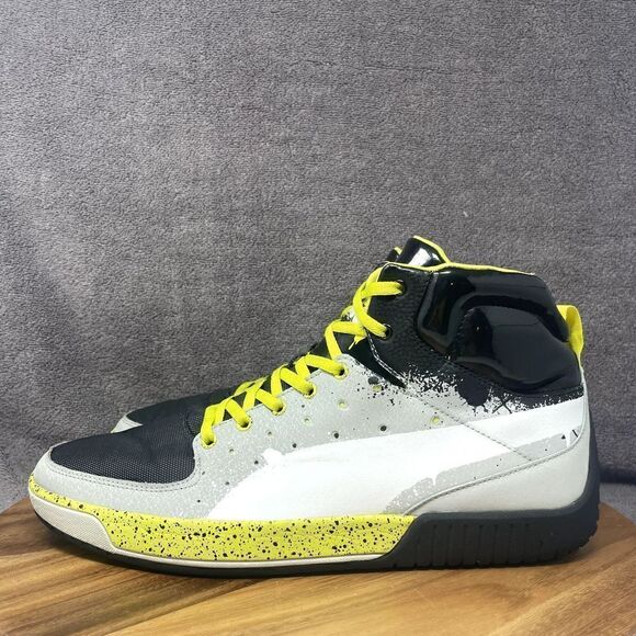 Puma Subaru Global Rallycross Graffic Shoes Black/Gray/Lime Zombie Cat Men's 13 - Picture 3 of 9